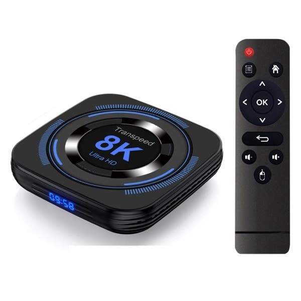 Transpeed Android 12 TV BOX Allwinner H618 Dual Wifi 32G64G Quad Core Cortex A53 Support 8K 4K BT Voice Media player Set top box