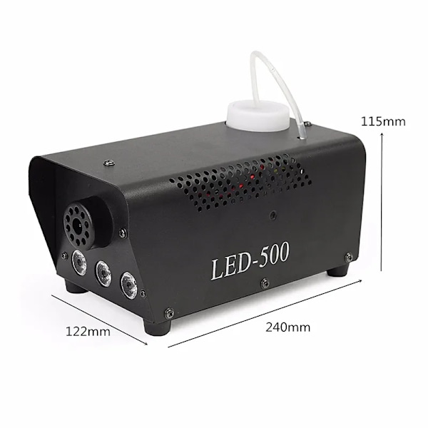 färgglad rök maskin mini LED fjärrkontroll dimma ejektor dj julfest scen ljus dimma maskin
