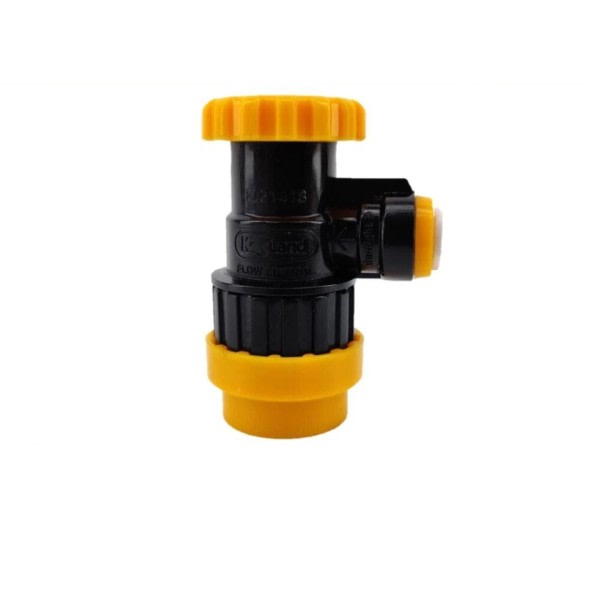 8mm x Flow Control Ball Lock Koble fra (Liquid Black + Yellow)