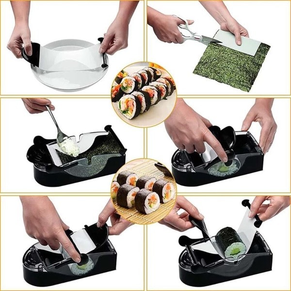 Magic Ris Mug Sushi Maker Roller Maskine Grøntsags Kød Sushi Rulning Værktøj