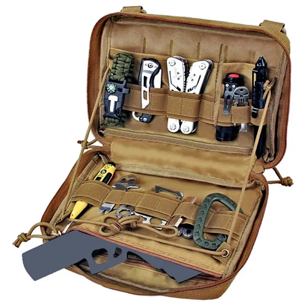 Camping Jakt Tillbehör Verktyg Multiverktyg Kit EDC väska
