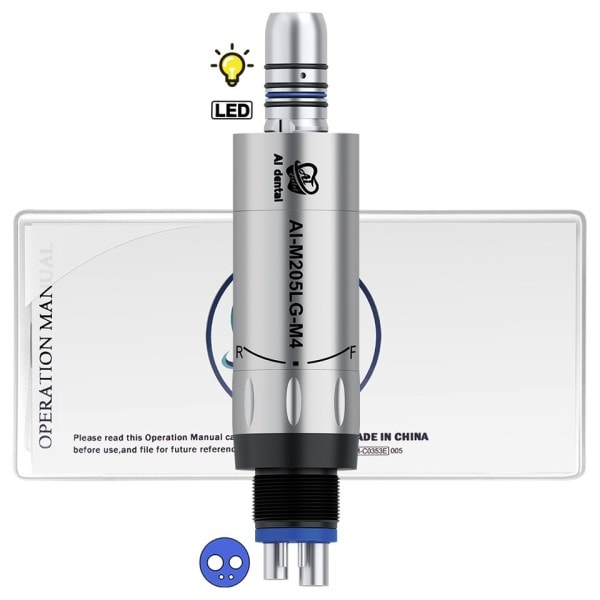 LED Belysning Dental Låghastighet Luft Motor Med Mikro Ström Generator
