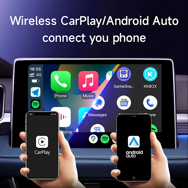 Smart Ai Box Plus Android Wireless CarPlay Android Auto Adapter