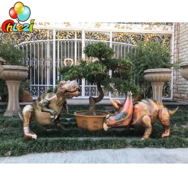 Suuri dinosaurukset folio ilmapallo jurassic tyrannosaurus triceratops jalusta dinosaurukset metsä syntymäpäivä juhla koristeet lapset lelut