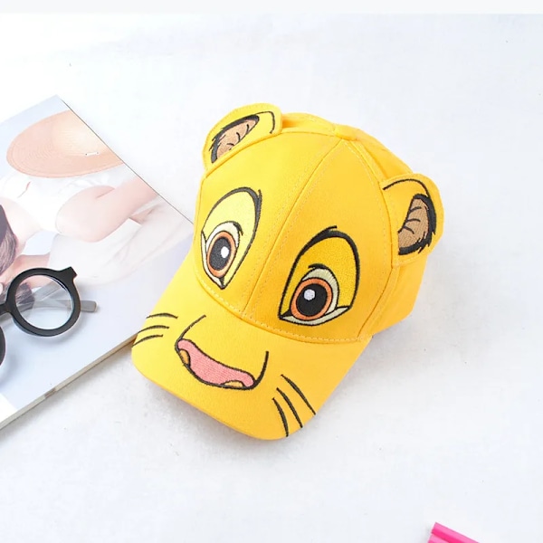 Tegneserie Løvekonge Simba Barn Hatt Barn Gutter Jenter Baseball Cap Søte ører Justerbar Sol Hatt