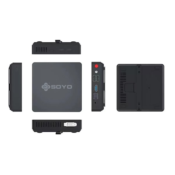 M2 Mini PC Kraftfull 6GB RAM 64GB EMMC Intel N3350 Windows 10 - Compact & Ideal for Home