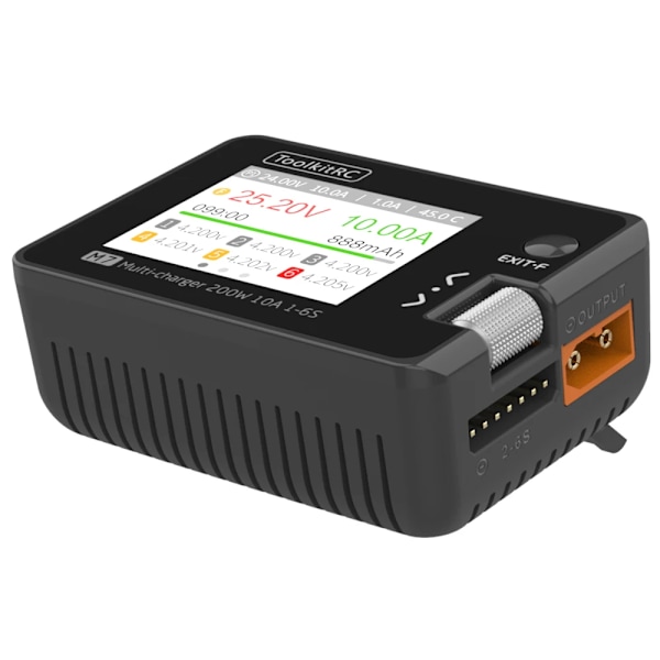 200W 10A DC Balanse lader Utlader for 1-6S Lipo Batteri Med Spenning Servo Checker