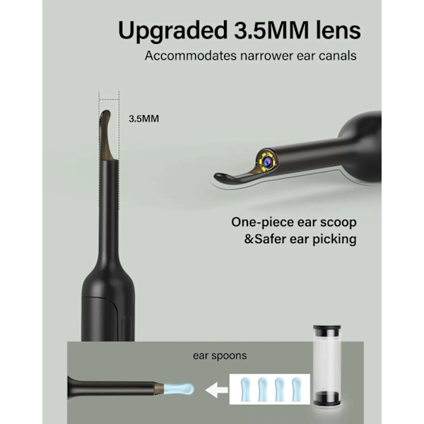 Høj kvalitet Ear Cleaner Bebird X0 Voks Fjerner Værktøj Smart Visual Sticks Otoscope 1080P HD Earpick Endoscope Ørering