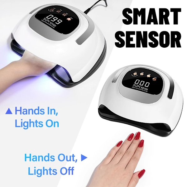 320W 72LEDs Kraftfull Spik Torktumlare Med Stor Touch Skärm LED Spik Lampa