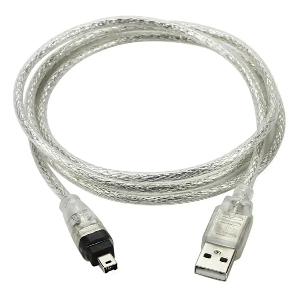 USB Data Kabel IEEE 1394 4 Pin to USB Mini Plug Firewire