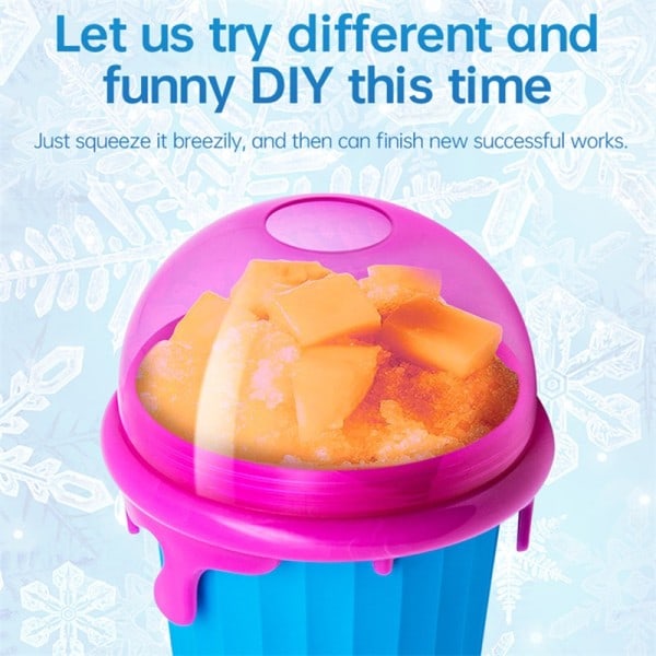 Kapacitet Slushy Cup Sommer Squeeze Hjemmelavet Juice Vand Flaske Quick-Frozen Smoothie Sand Cup
