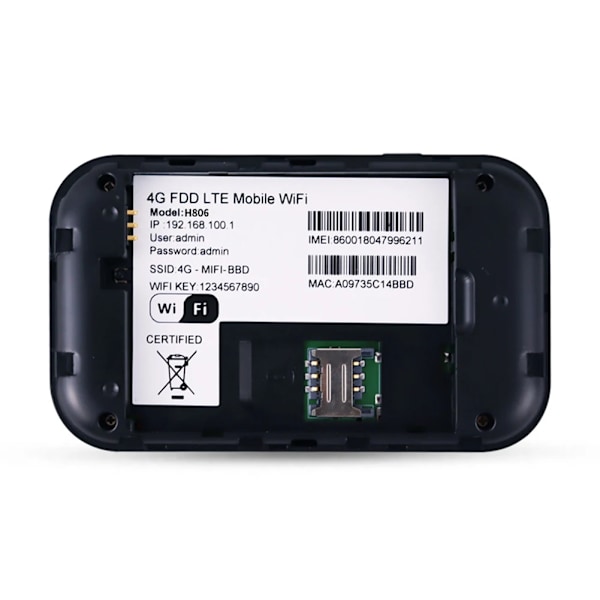 150 Mbps Mobil Hotspot 4G LTE Router Pocket WiFi Router Trådløst Modem med SIM Card Slot