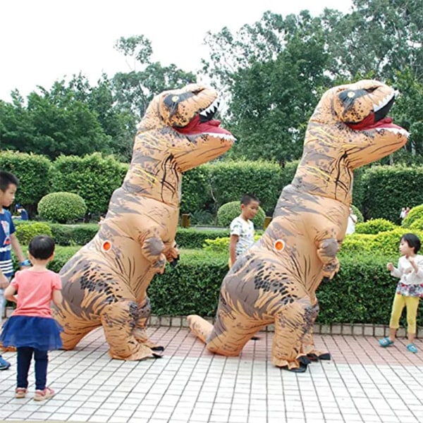 Børn Voksen Unisex Uppustelig Dinosaur Tyrannosaurus Rex Cosplay Kostume Børn