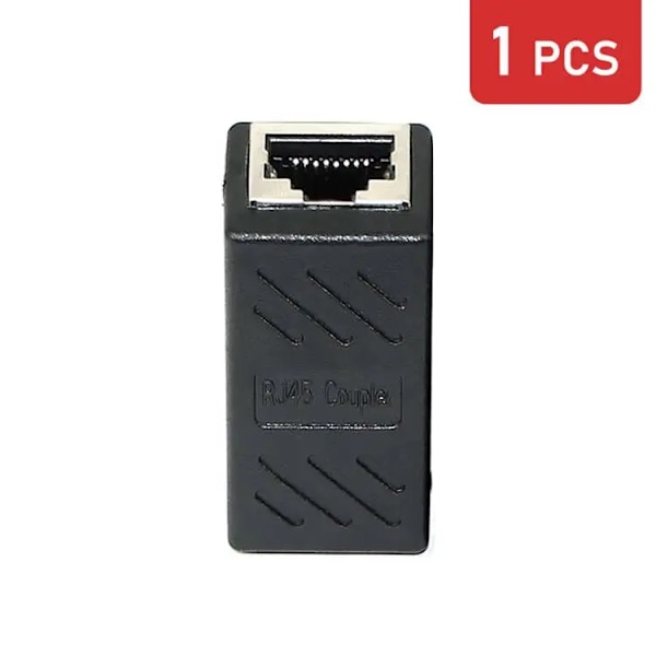 2 delar RJ45 kontakt Nätverk förlängare Ethernet Kabel RJ45 förlängare adapter Gigabit gränssnitt hona till kvinna nätverk kontakt