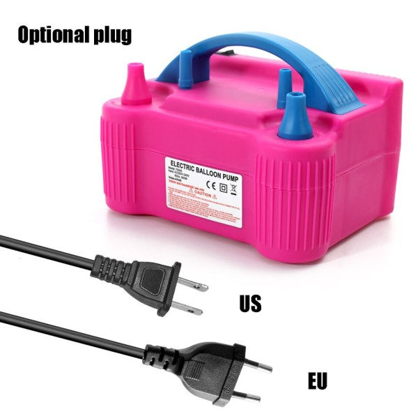 Ballong luft pump 110V eller 220V elektrisk hög effekt två munstycke luft blåsare