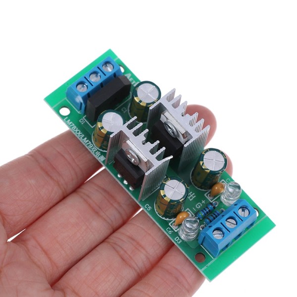 Fantastisk kvalitet DC 18~35V LM7815 + LM7915 + - 15V Dobbelt Spænding Regulator Ensretter Bro Strøm Forsyning Modul