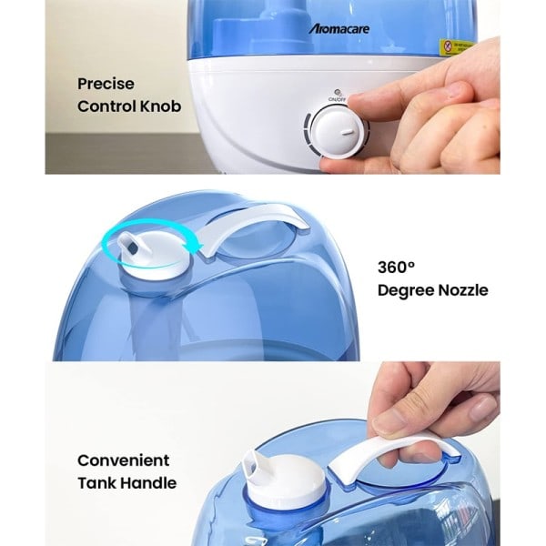 Aromacare Cool Sumu Ilma Kostutin 2,6L Hiljainen Ultraääni kostuttimet