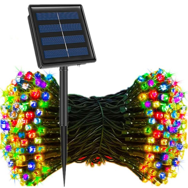 Utendørs LED Solar String Lights Fairy Light Solar Powered Garland Lights