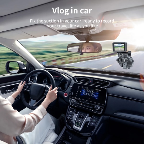 Bil Telefon Action Kamera Holder Sugekop Justerbar Standard Adapter Til GoPro