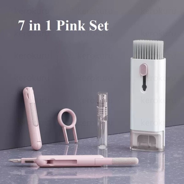7-i-1 rengöring kit dator tangentbord rengöring borste hörlurar rengöring penna för airpods iphone rengöring verktyg