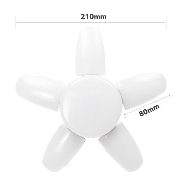 60W Skär Deformerbar LED Garage Ljus E27 Justerbar Shop Topp Tak Lampa