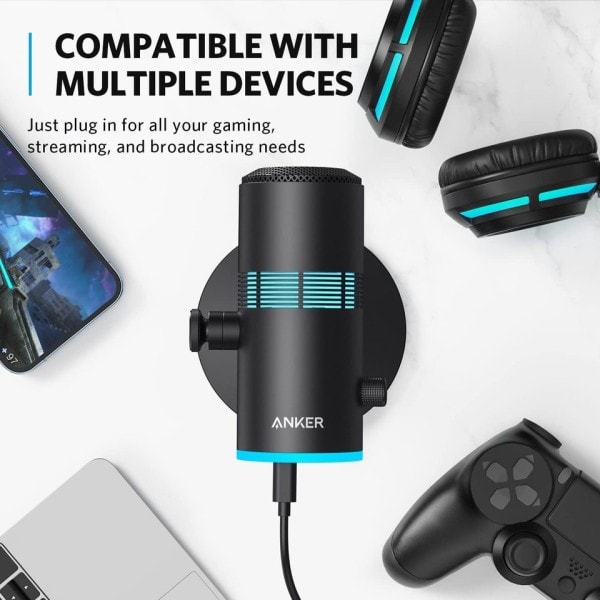 USB Mikrofon mikrofon For PC Vokal Kvalitet i Streaming Twitch Gaming YouTube tiktok
