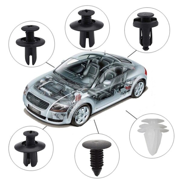 Mixed Auto Fästmedel Klämma Bil Kross Push Retainer Pin Nit