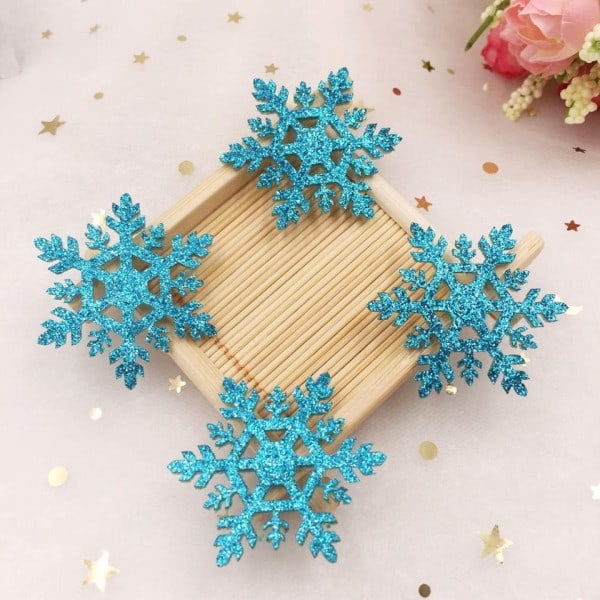 Glitter Jul Snöflingor Komposit Guld Pulver Kläd Applikationer Bröllop Making Gör själv Hantverk