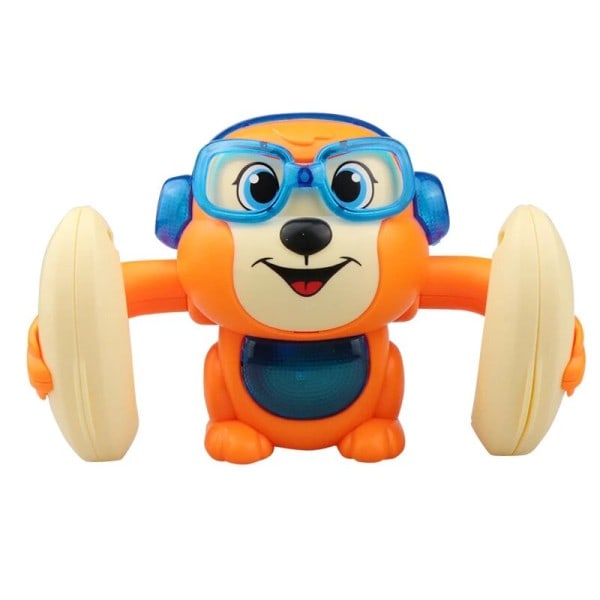 Funny Voice Control Tumbling Rolling Leksaker Bebis Tecknad Apa Tidig Utbildning Leksaker