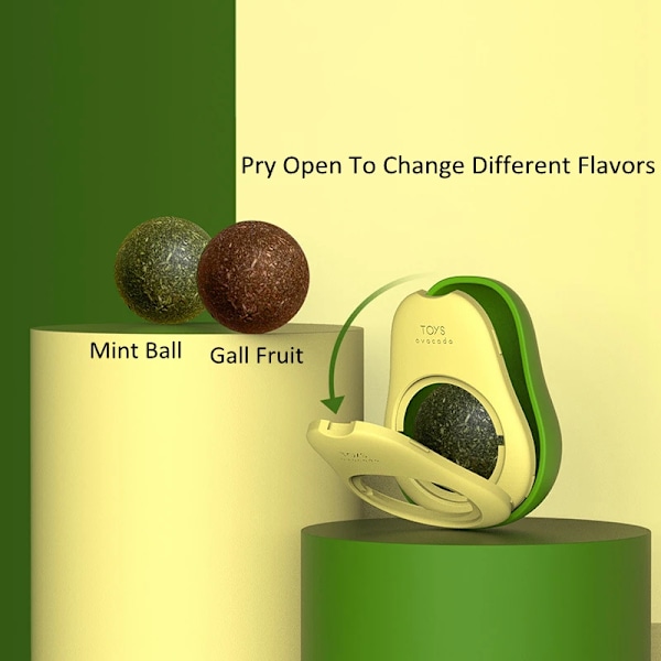 Avokado Shape Katt Leksaker Gatos Kattmynta Mint Interactive Ball Maskotas Husdjur Tillbehör