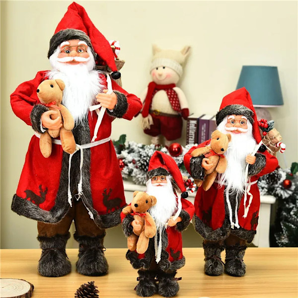 jul stor tomte dockor prydnader stående tomten figurer docka