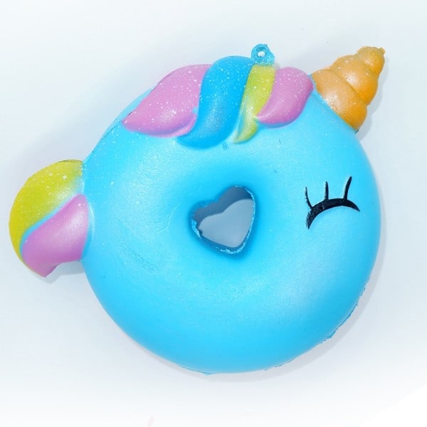 Antistress Söt Frukt Smiley Donut Squeeze Mjuk Squishy Långsamt stigande Söt Doftande Stress Lättnad