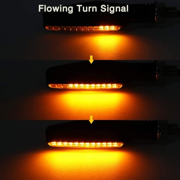 Universaali LED Moottoripyörä Kääntö Signal Light 12v IP68 Vedenpitävä Amber Flasher Merkki Blinkeri Taka Valot