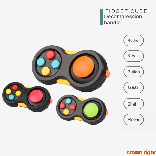 Roterande Magic Bean Kub Dekompression Leksaker Fidget Toy Educational Toy