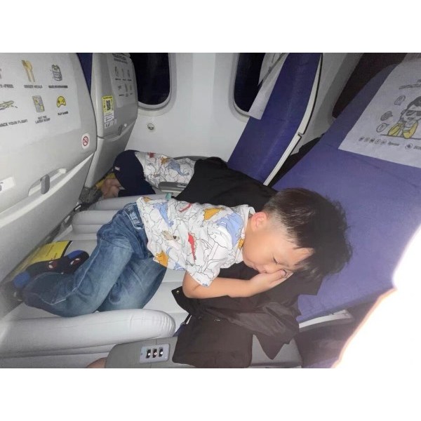 Justerbar fotstøtte hengekøye bil tog fly reise oppblåsbar seng