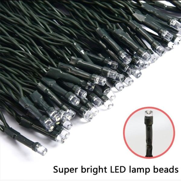 Udendørs Solar Lampe LED String Lights Fairy Holiday Jule Fest Guirlands Solar Garden Vandproof Lights
