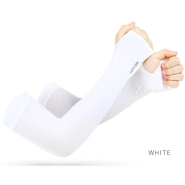 UV Aurinko Varsi Hihat Nainen Miehet Pyöräily sormettomat hanskat Cool Muff Summer Ice Silk Elastinen varsi suojus ajo auringonpolttoa estävä hiha