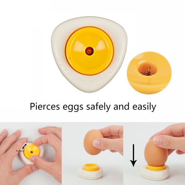 Plast Kreativ Ägg piercer Pricker Med Lås Påsk Ägg Piercer Säkerhet och Lätt Hantverk Gör-det-själv Maker Ägg avdelare Ägg verktyg