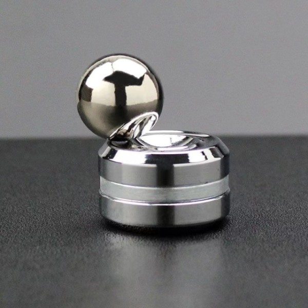 Vuxen Skrivbord Rotary Gyro Stress Relief Metal Kinetic Round Spinner Fidget Toy