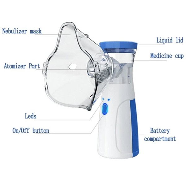Ultraljud Atomizers Portable Mute Astma Inhalator Handheld Nebulizer