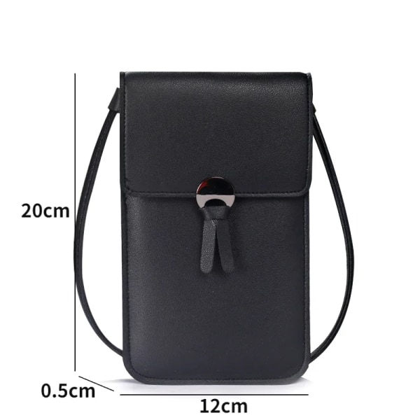 Mobil telefon väska kvinnor's messenger väska hängande hals mynt väska vertikal handväska