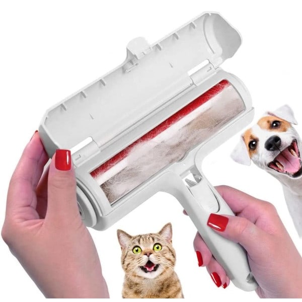Husdjur hårborttagare rulle - hund & katt päls borttagare med självrengörande bas - effektiv djur hårborttagning verktyg