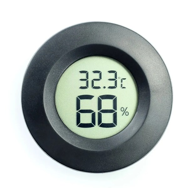 Mini Hygrometer Termometer Elektronisk Digital Fuktighetsmåler Måler Monitor LCD Display Innendørs Temperatur Detektor