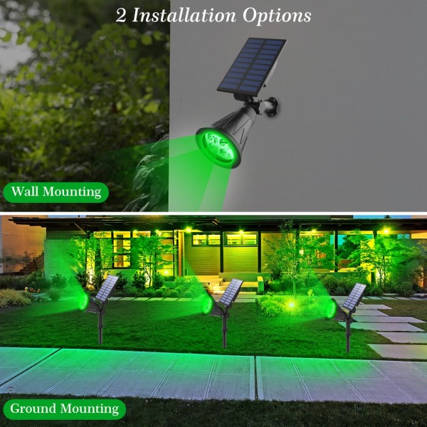 Utendørs Solar Lys Hage Landskap Landsplass Gate Lys 4 LED Solar Vegg Lampe for Tre Dekorasjon Sti Terrasse Spotlight