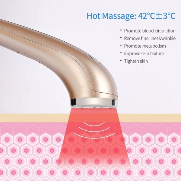Infrarød opvarmning rød lys ansigtsbehandling maskine led foton terapi kollagen stimulering anti aldring hudopstramning skønhed massager