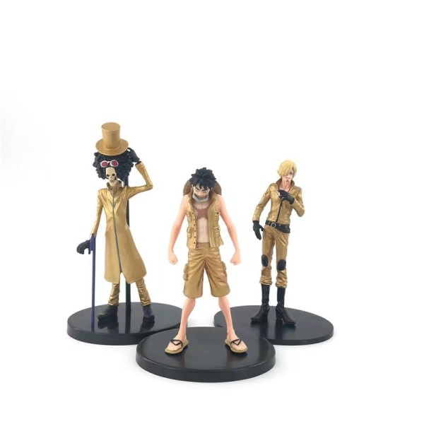 One Piece 9pcs/set 9-23CM Luffy Golden City Theater Edition Tony Tony Chopper Zoro Nami Action Figures