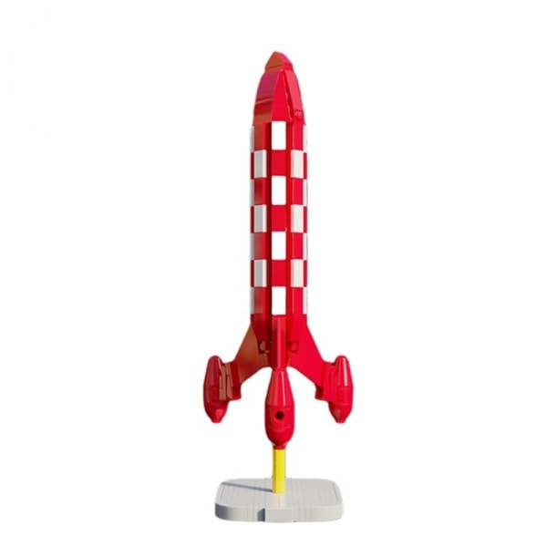 Moc Popular Anime The Adventures Of Tintin And Miloued Rocket Model Building Blocks Construction Set