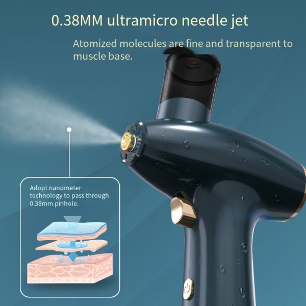 Bärbar Airbrush Vatten Nebulisator Oxygen Meter Ansiktsbehandling Skönhet Sprayer