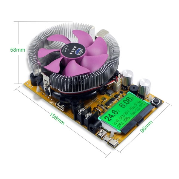 150W DC Elektronisk Belastning Tester USB Justerbar Test Modul Ström Mätare
