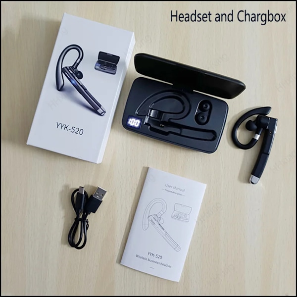 Trådløs Hodetelefoner Med Mikrofon Bluetooth Hodesett